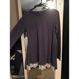 Long sleeve purple shirt